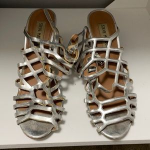 Steve Madden silver heels